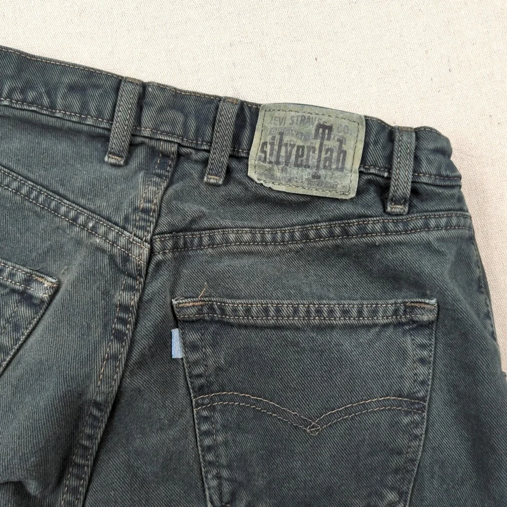 Vintage Levis Jeans Mens 32x34 Black Silvertab Baggy Faded Skater Made in USA